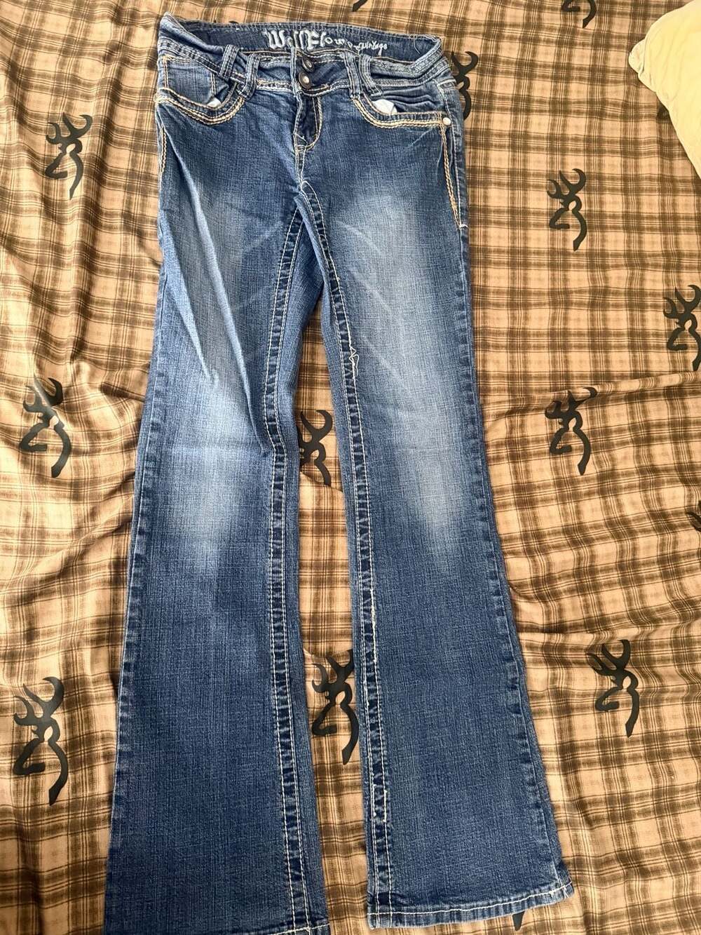 WallFlower Vintage Bootcut Jeans Size 1 Regular Blue Denim